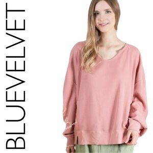 Blue Velvet Women's Pink Sweatshirt